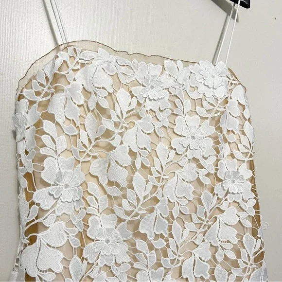 BHLDN Anthropologie Palmetto Lace Mini Dress 10 NWOT - Picture 4 of 11